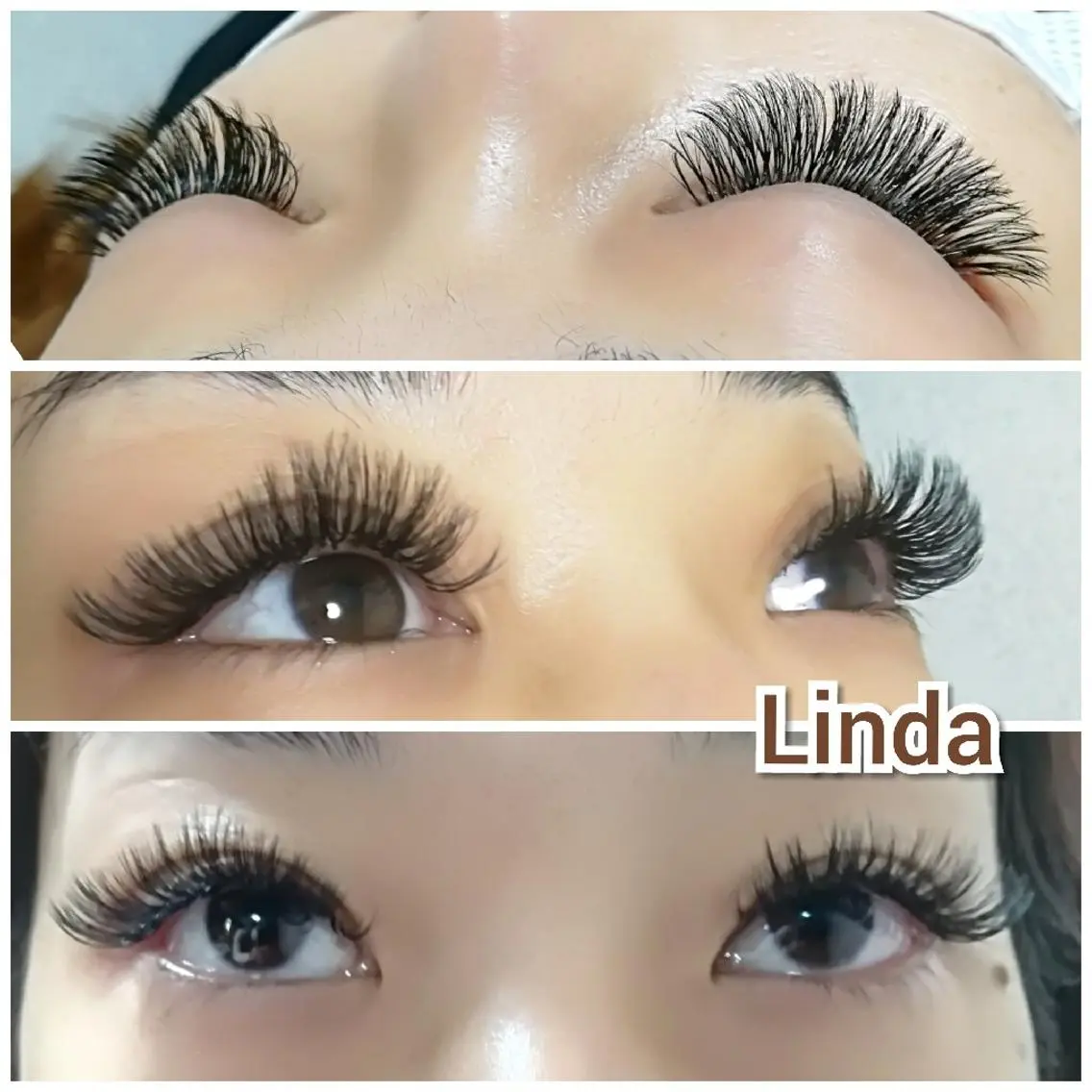 マツエク・マツパ 付け放題 ボリュームラッシュ linda lashesのマツエク・マツパデザイン