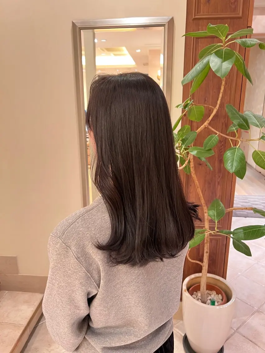 【平日限定】メッシュカラー🧸【ブリーチなしでほんのりbrown color】の写真