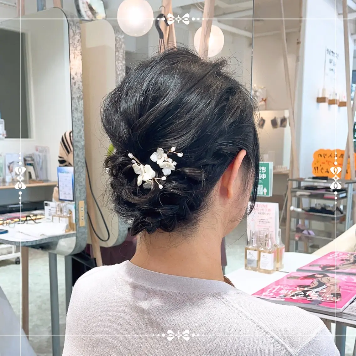 【ヘアセット】🌷大切なお出かけ前に洗練アップスタイル💫アップスタイル/フルセット等💕の写真