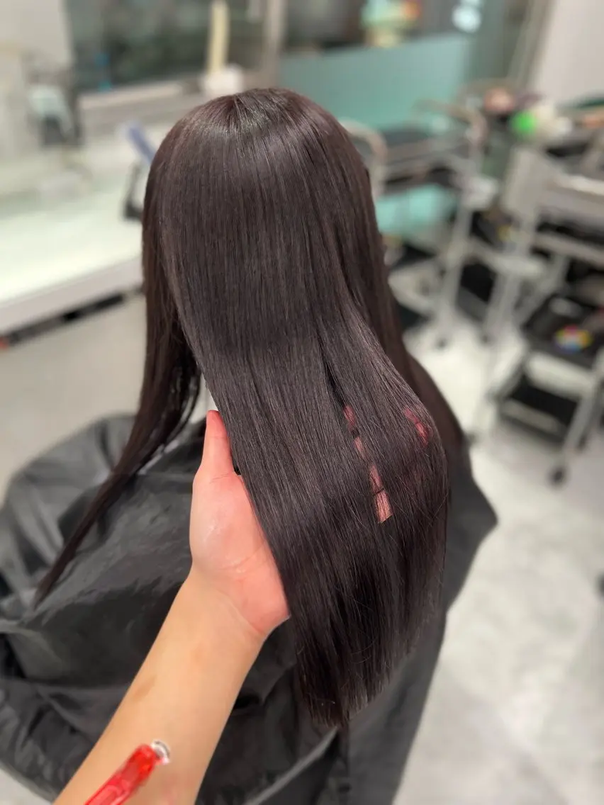 カラー ヘアカラー トリートメント ヘッドスパ ヘアセット ブリーチなし透明感 💗RYOTAのヘアスタイル