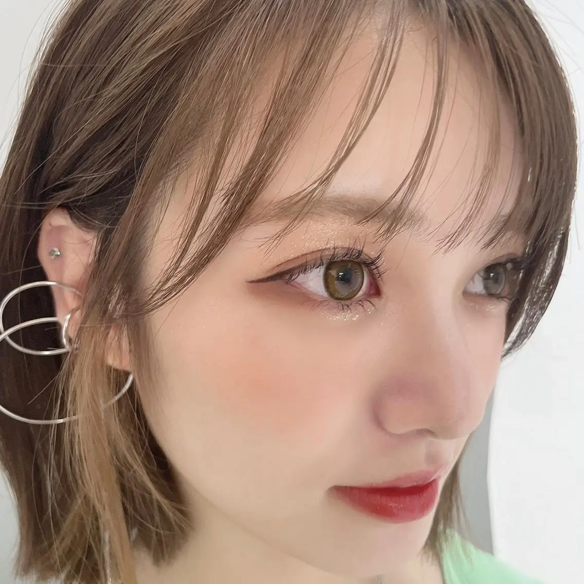 ショート 🤎小顔レイヤー /ベージュ🤎友香のヘアスタイル