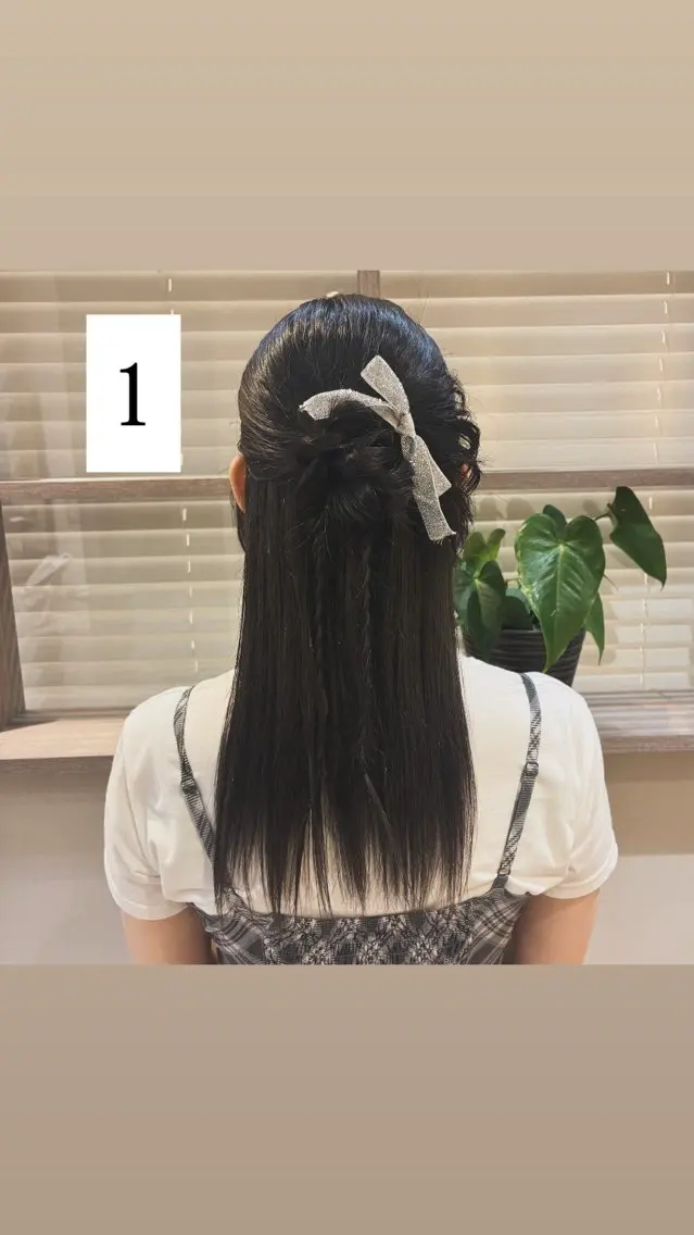 ミディアム ヘアセット nao .のヘアスタイル