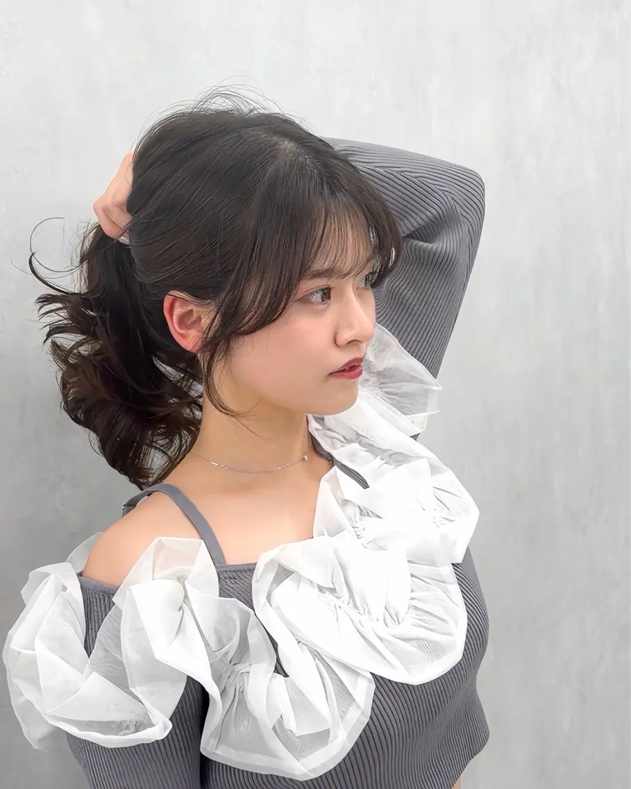 ミディアム カット ヘアカラー トリートメント 1日1名様 限定のヘアスタイル