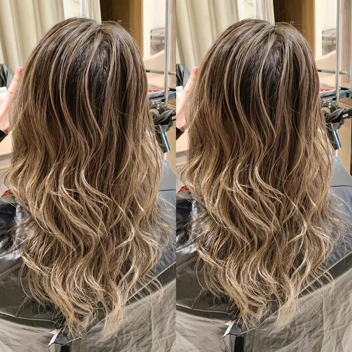 ロング カラー ヘアアレンジ 白髪ぼかしハイライト 茗荷谷駅徒歩2分のヘアスタイル