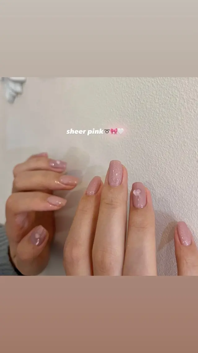 ネイル 春ネイル ハンドネイル 🎀チーク/ちゅるん 🫧chisa🎀のネイルデザイン
