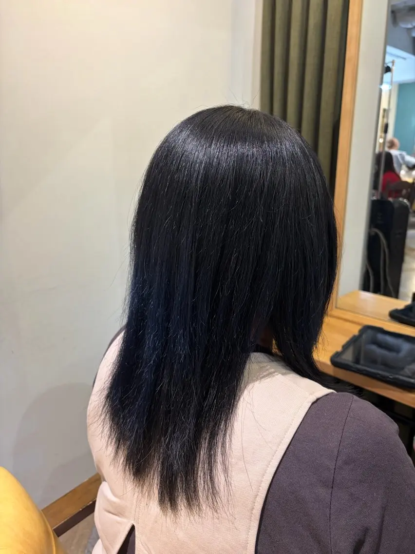 カラー アディクシーカラー ヘアカラー トリートメント 加部 采音のヘアスタイル