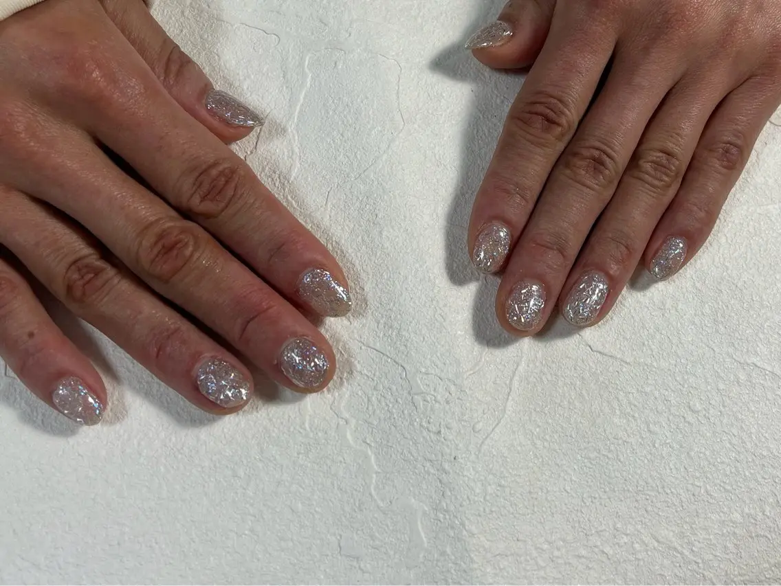 ネイル オーロラネイル フットネイル フレンチネイル ジェルネイル 韓国ネイル ハンドネイル kiki nail たまプラーザのネイルデザイン