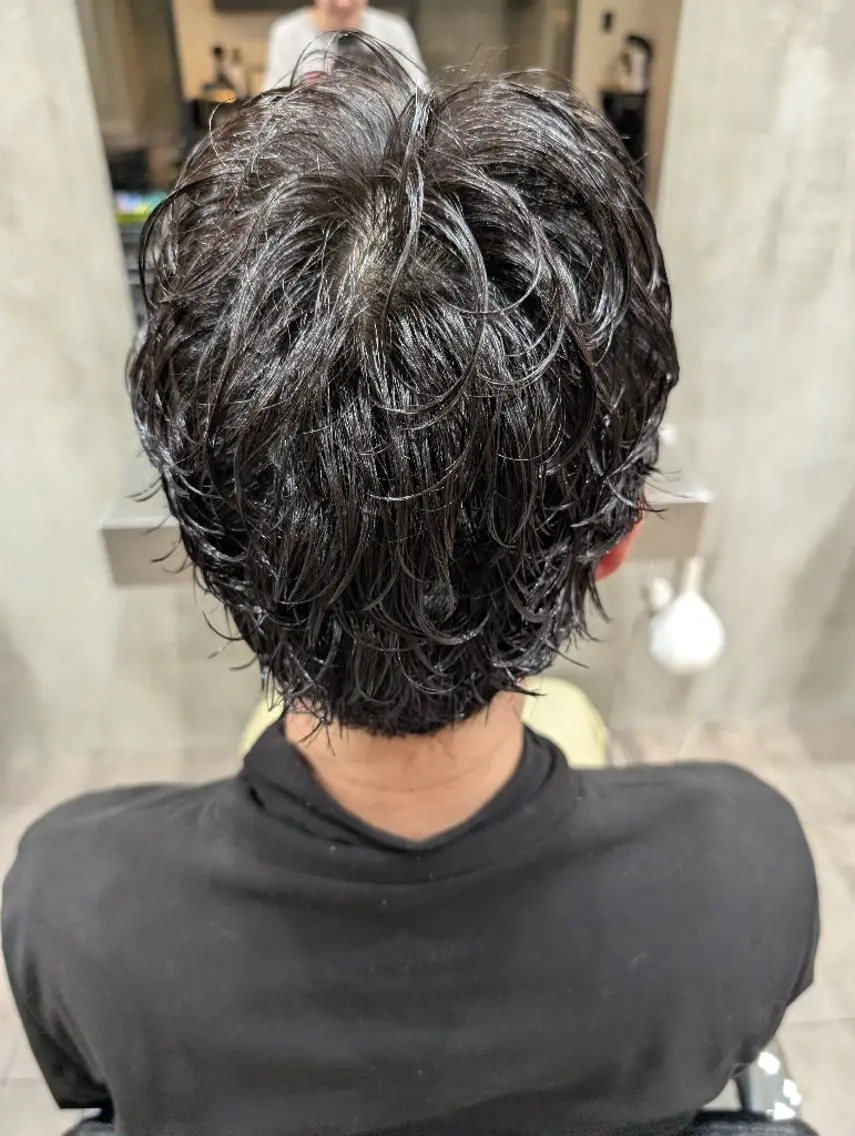ショート パーマ メンズ メンズパーマ カット パーマ QOL札幌YUTO （旧QOL円山）のヘアスタイル