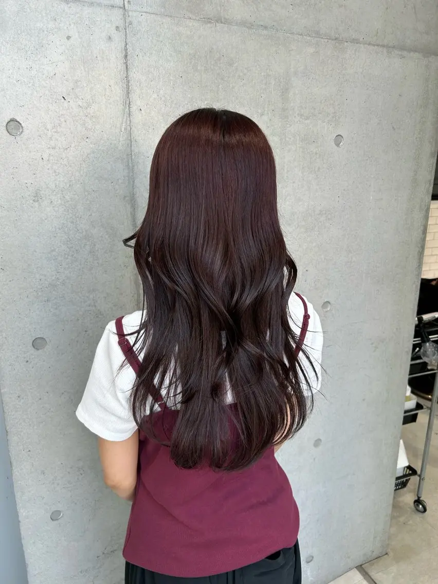 ロング カラー ヘアアレンジ カット ヘアカラー トリートメント ボブ艶モテカラー🫧 カリンのヘアスタイル