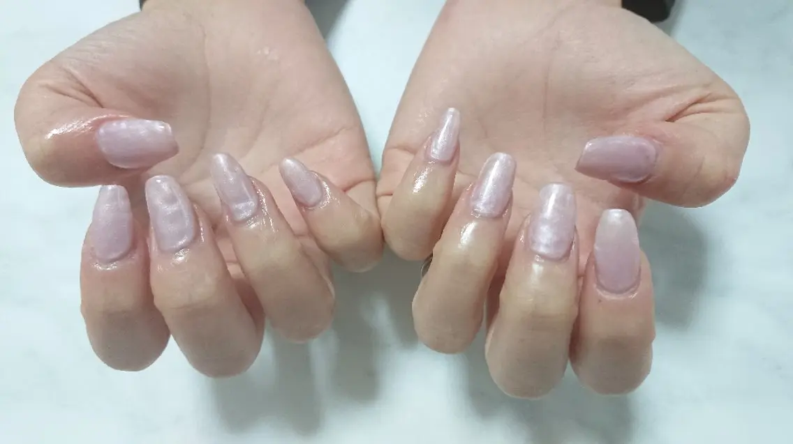 ネイル ワンカラーネイル shellnail さなえのネイルデザイン