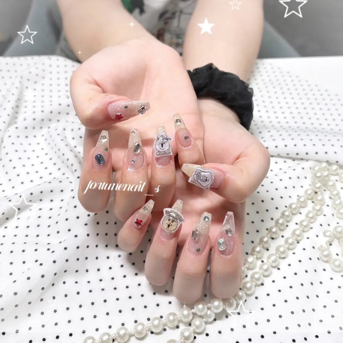 ネイル ガーリー 持ち込み ワンホンネイル ハンドネイル ☆saori ☆のネイルデザイン