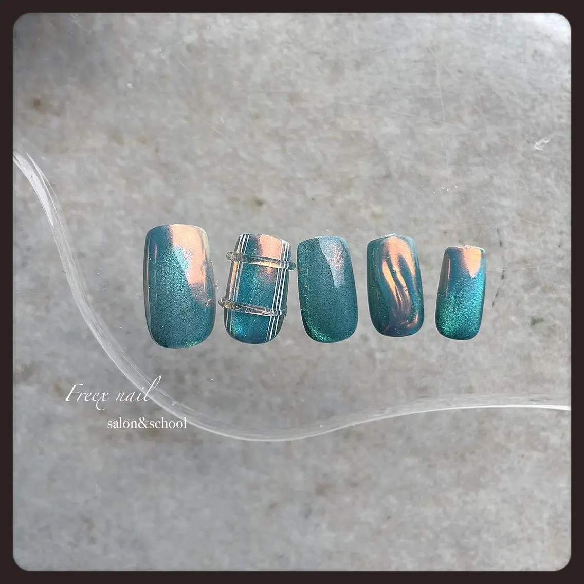 ネイル マグネットネイル ハンドネイル ハンドケア freex nail /ニュアンス/個性派のネイルデザイン