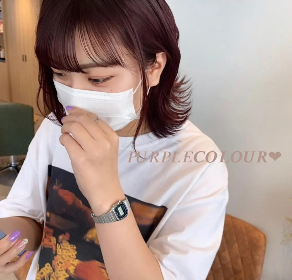 ミディアム カラー RISAKO レイヤーカット🎀のヘアスタイル