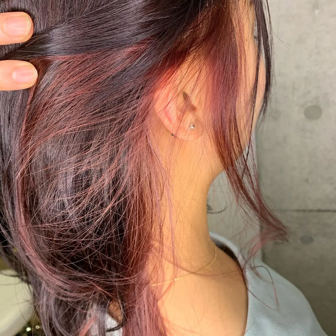 ミディアム カラー ブラウンカラー ピンクカラー ViaLa Hair 🌈すずきたくむ✂︎のヘアスタイル