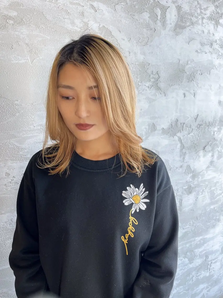 ミディアム ラブーケ中川中島店 クラタチカコのヘアスタイル