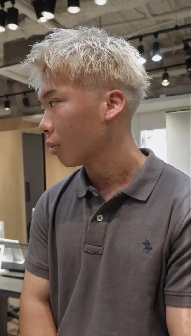 カラー メンズ ヘアカラー 柳沢 誉のヘアスタイル