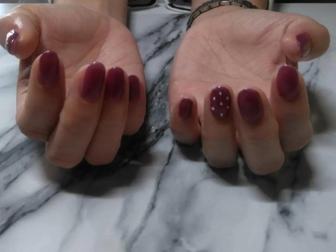 ネイル パープル lylynail YUUKAのネイルデザイン
