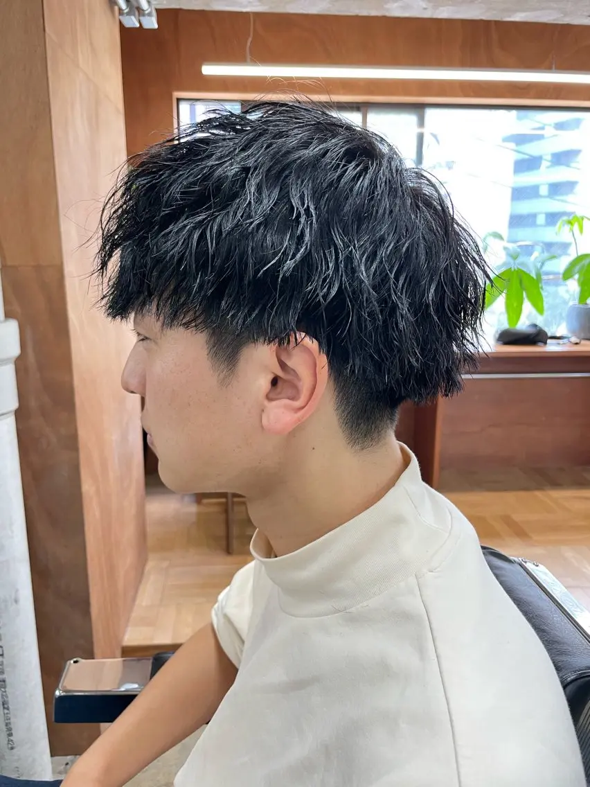 ショート カラー パーマ ヘアアレンジ メンズ カット パーマ トリートメント 亀井隆汰/メンズ専門 パーマ特化美容師のヘアスタイル