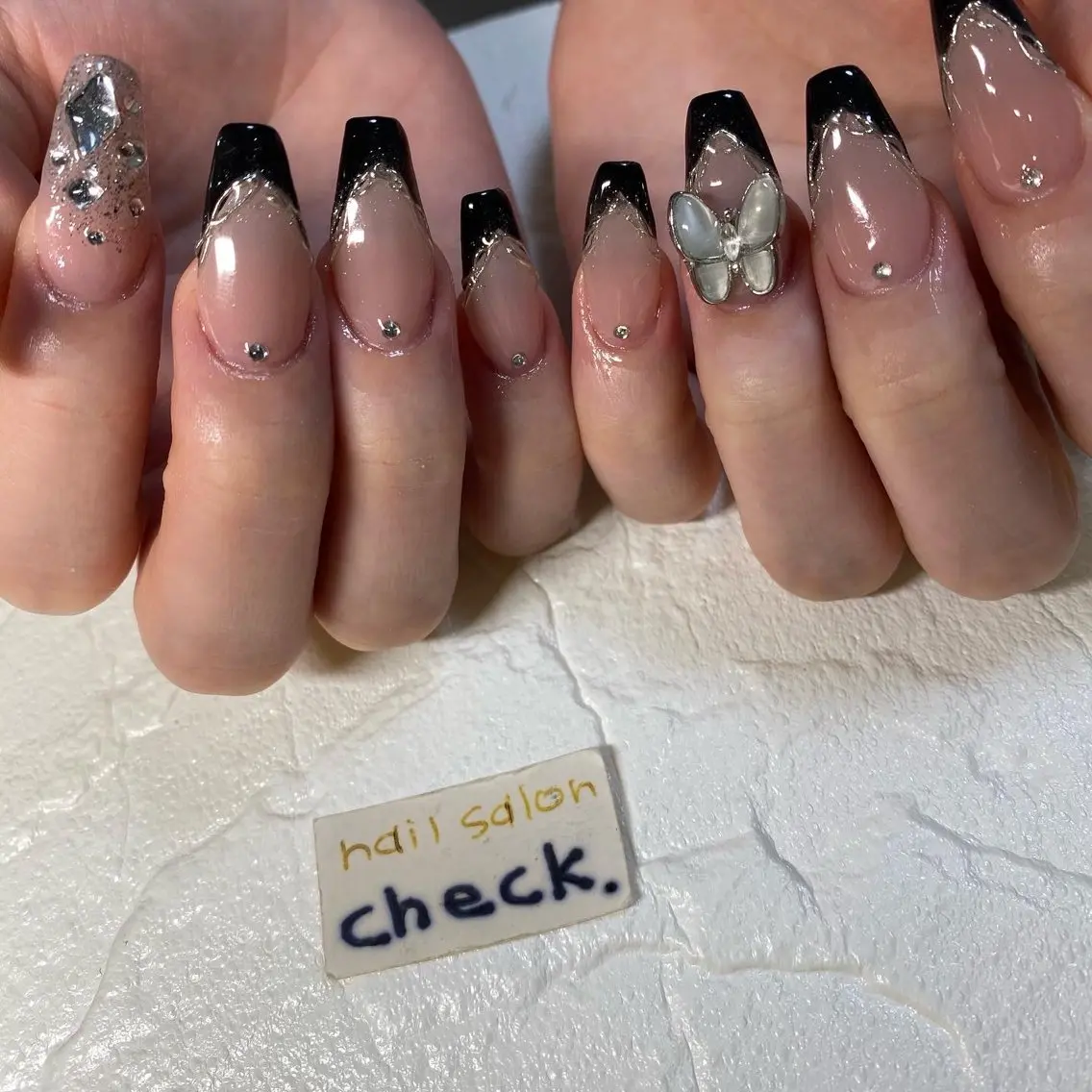 ネイル アートネイル ニュアンスネイル スカルプネイル 春ネイル 夏ネイル ハンドネイル ーCHECKー ちあきのネイルデザイン