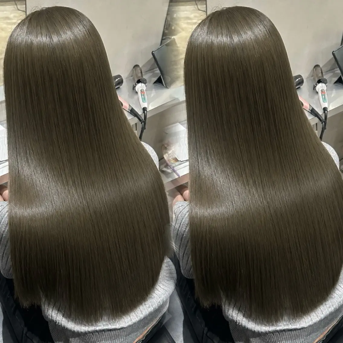 ロング カラー カット ヘアカラー トリートメント ブリーチなし透明感 カラー🤍ྀིきららのヘアスタイル