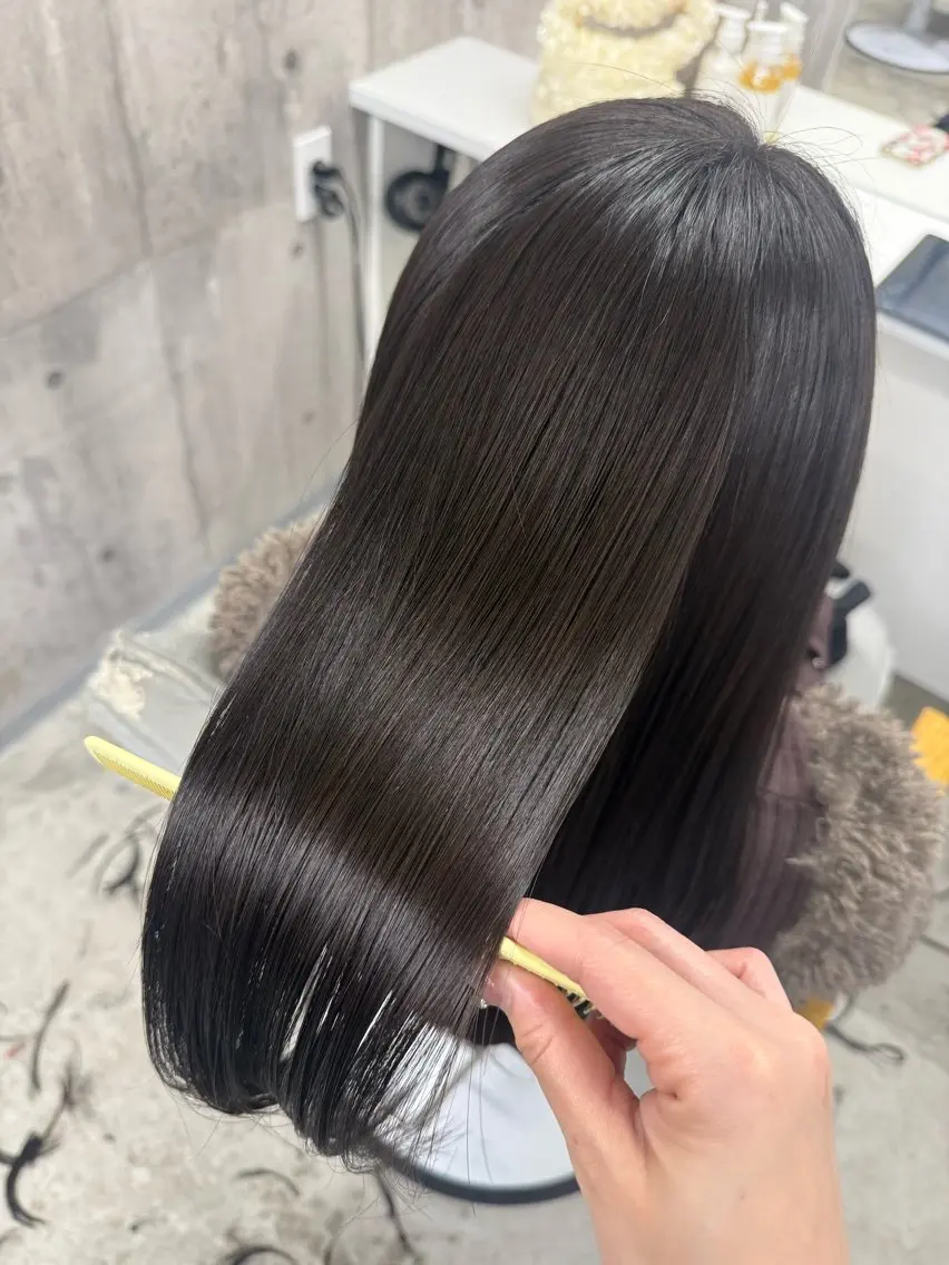 ロング カット 縮毛矯正 トリートメント ageless/ 髪質改善marinaのヘアスタイル