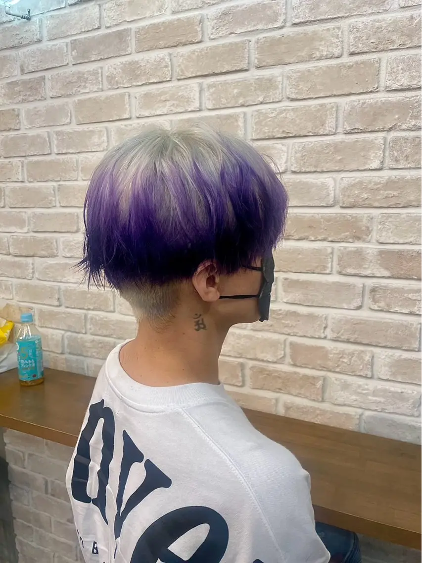 ショート メンズ メンズバレイヤージュ レイヤーカット カラー特化⭐️💫 RIKU💠のヘアスタイル