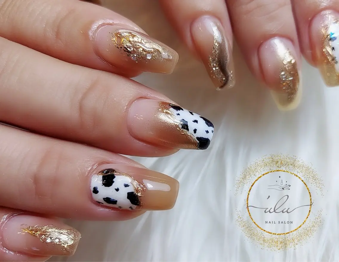 ネイル アニマル柄 ハンドネイル Nailsalon 'uluのネイルデザイン