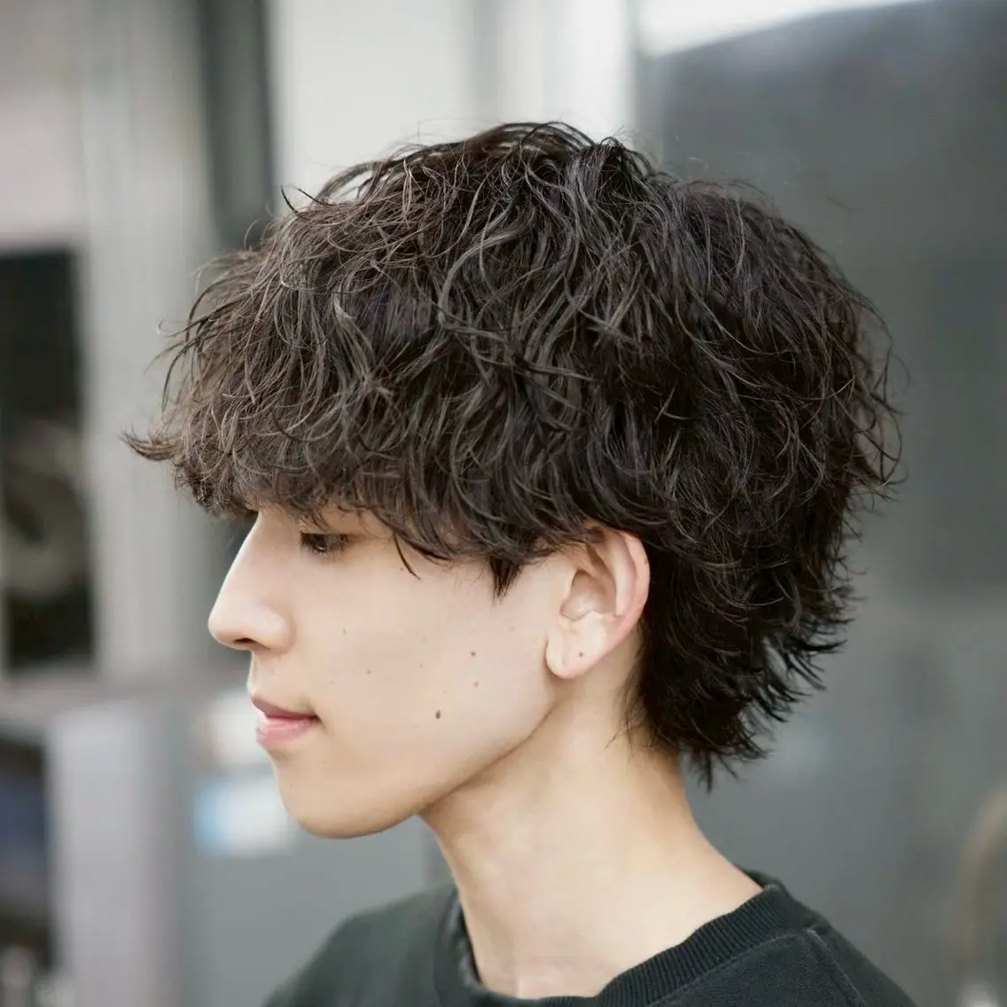 ミディアム パーマ メンズ ミディアムパーマ メンズパーマ カット パーマ 👑メンズパーマ 特化👑しょーたのヘアスタイル