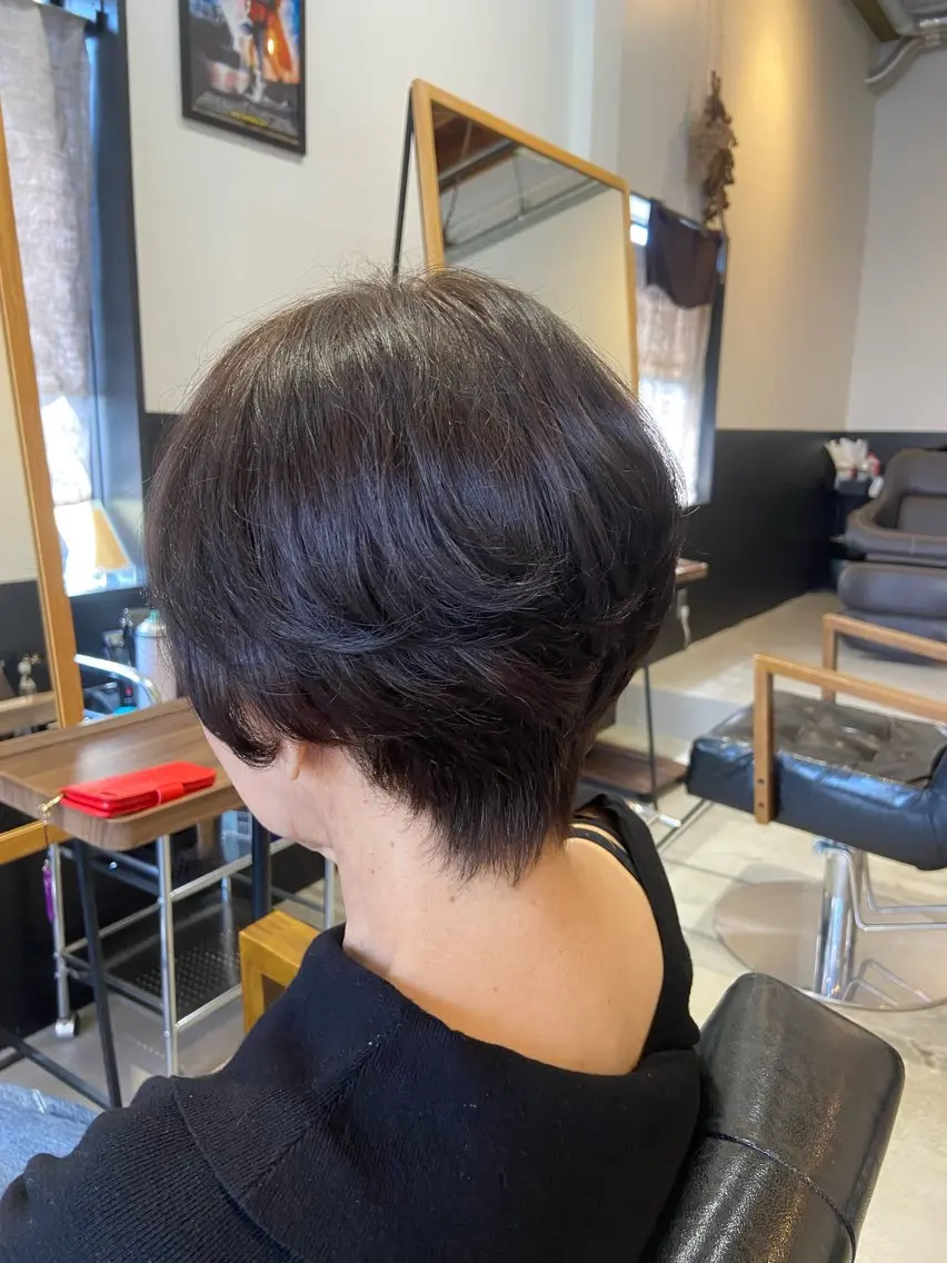 ショート カット ヘアカラー 💫縮毛矯正/ カット💫徳永あい子のヘアスタイル