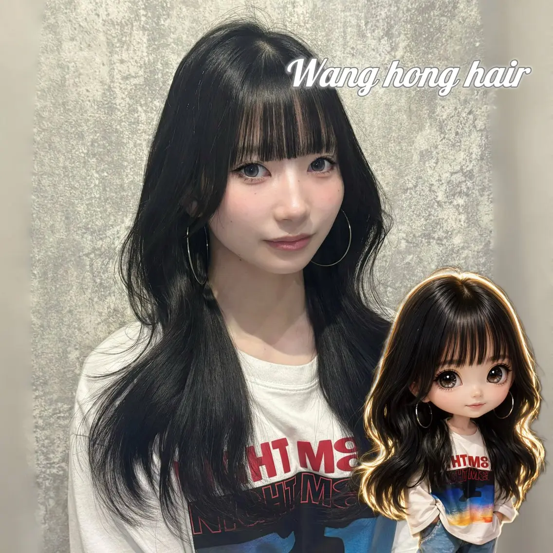 ロング くびれヘア 韓国風ヘア レイヤーカット ワンホンヘア カット ヘアカラー トリートメント 韓国レイヤー🇰🇷 /ハッシュ/タカトのヘアスタイル