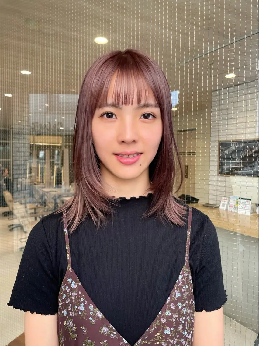 セミロング カラー haru/レイヤー/ ウルフのヘアスタイル