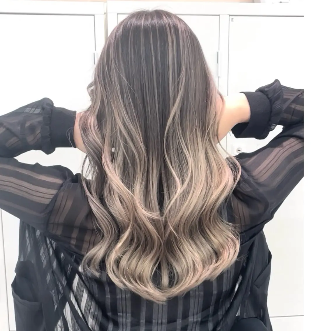 ロング カラー カット ヘアカラー トリートメント 奥山義進/大宮 /ダブルカラーのヘアスタイル