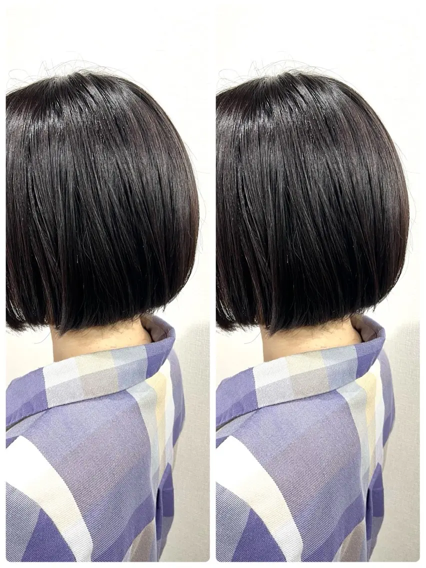 ショート 切りっぱなしボブ ボブ レイヤー/ボブ 特化✂️福岡のヘアスタイル