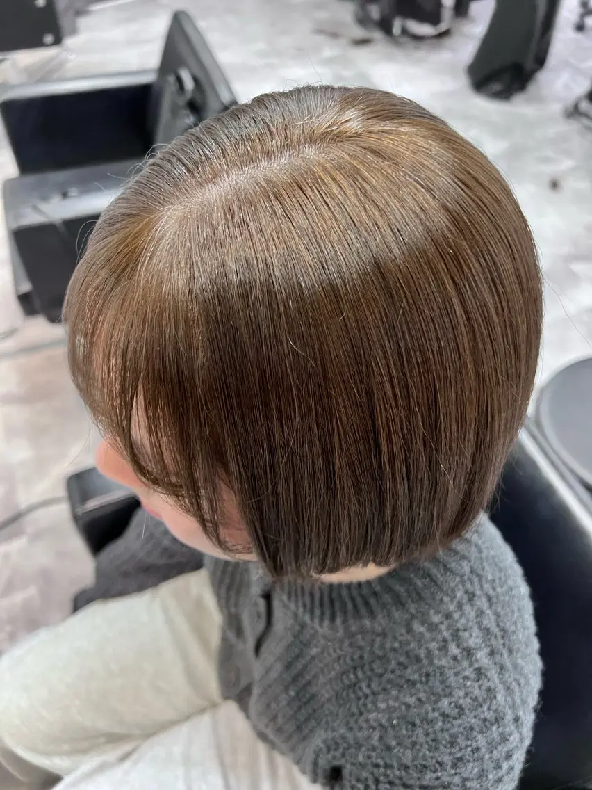 ショート カラー 黒髪 ブリーチ 透明感カラー 顔周りカット レイヤーカット 透明感/レイヤー 🇰🇷tomonaのヘアスタイル