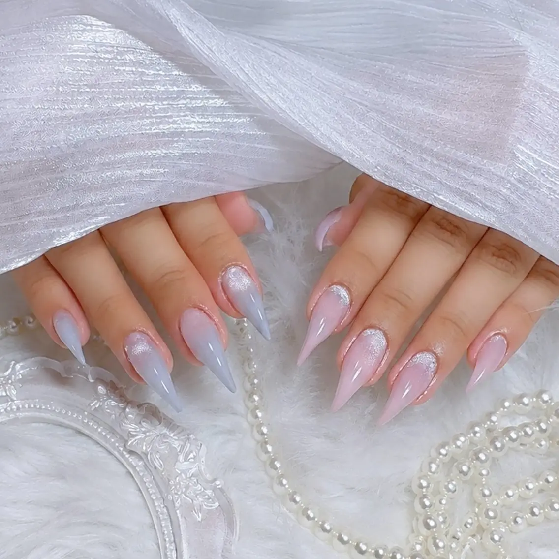 ネイル グラデーション マグネットネイル ハンドネイル nailsalon luluのネイルデザイン