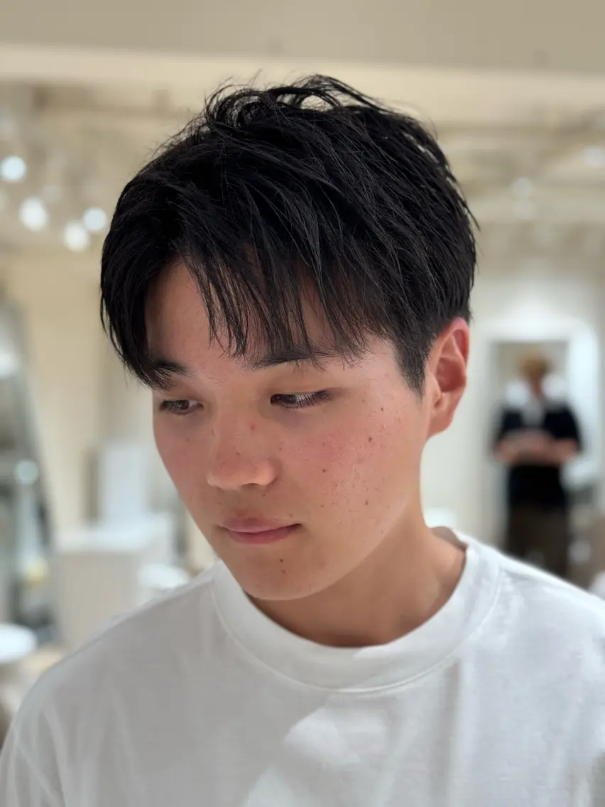ショート カット パーマ 山崎 光瑠のヘアスタイル