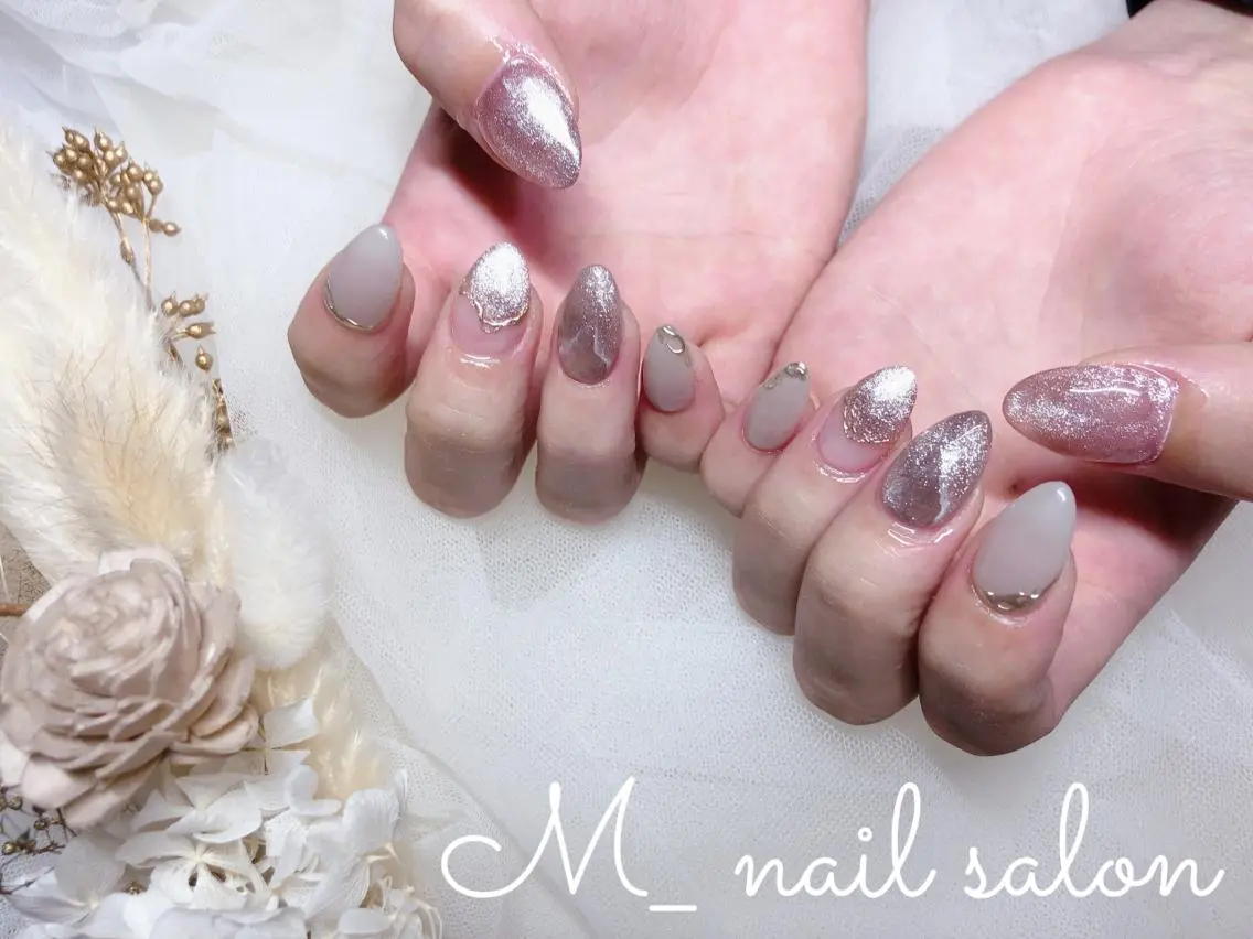 ネイル スカルプネイル M_ nail salonのネイルデザイン