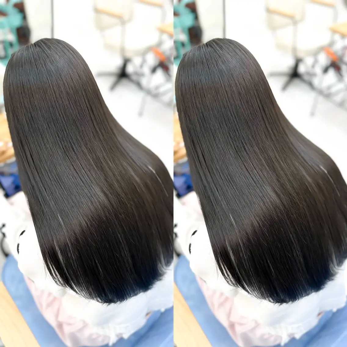 ロング 縮毛矯正 トリートメント 髪質改善🩵縮毛矯正 代々木/木下のヘアスタイル