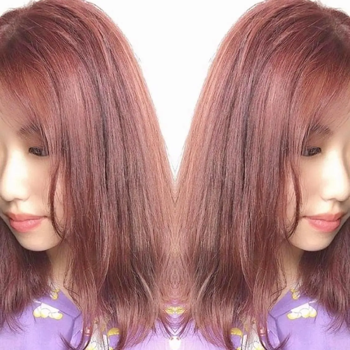 ミディアム カラー ヘアアレンジ ブリーチ ダブルカラー カット ヘアカラー 竹内啓太 ボブのヘアスタイル