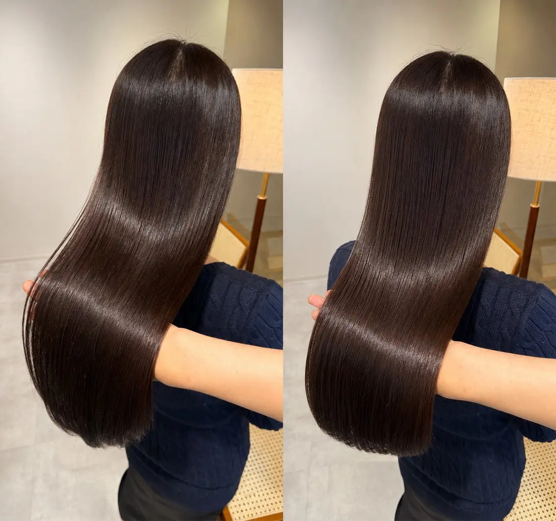 ロング カット ヘアカラー トリートメント 艶髪/透明感 髪質改善　YUKIのヘアスタイル