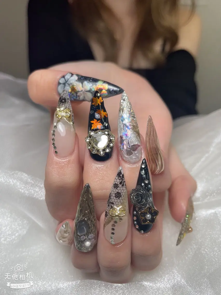 ネイル 成人式 ジェルネイル ネイルチップ ハンドネイル MoMoA Nail ネイル長さ出し専門店のネイルデザイン