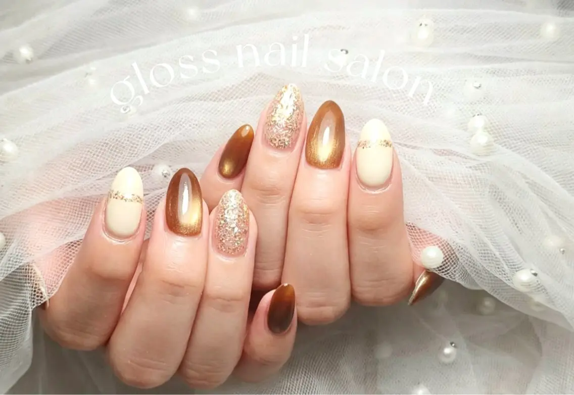 ネイル ハンドネイル ゆり🌷 gloss nailのネイルデザイン