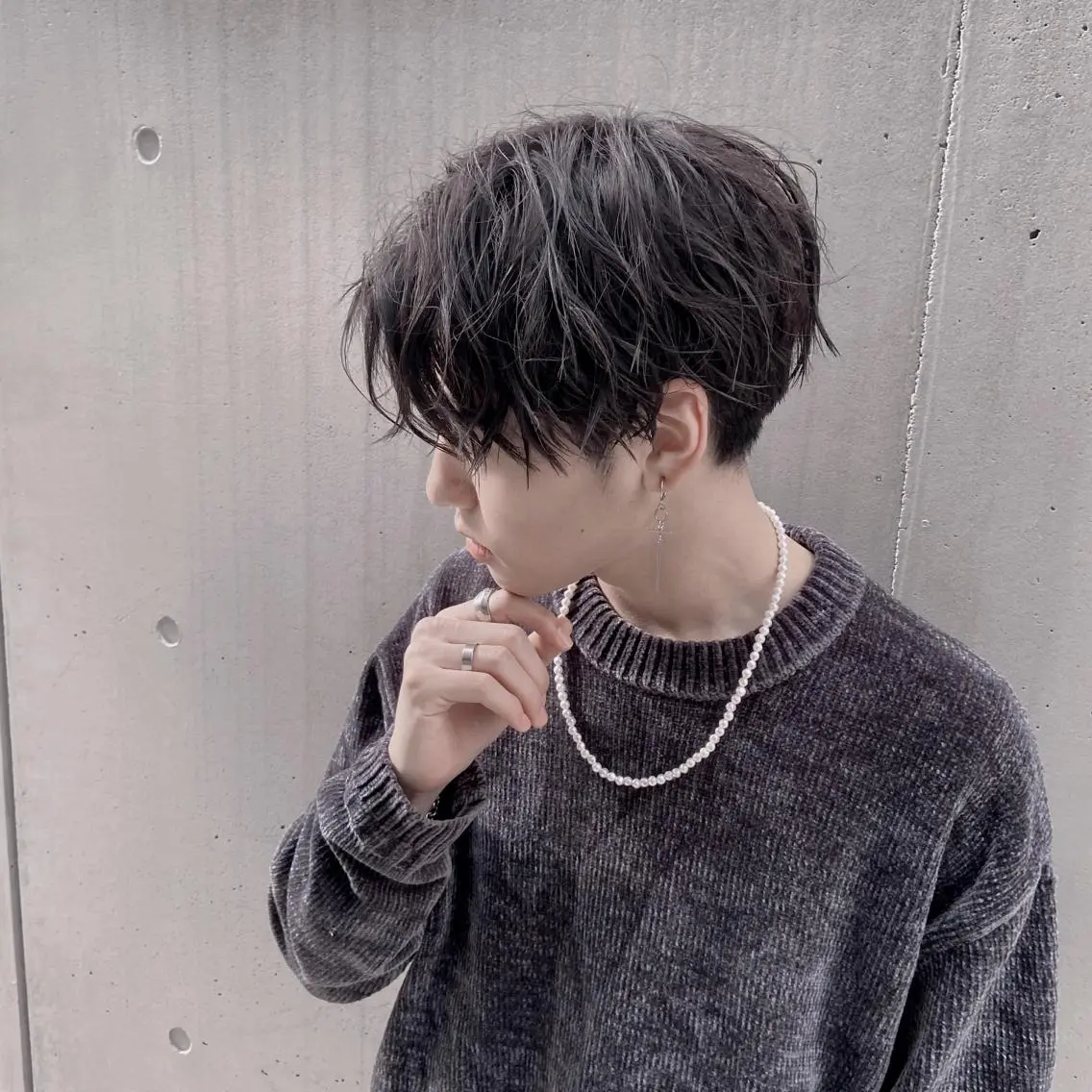 パーマ メンズ センターパート メンズ縮毛矯正 ♠️店長下平隼人のヘアスタイル