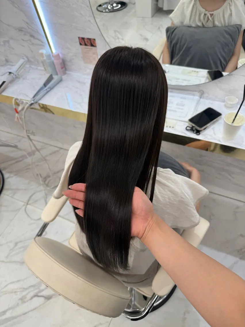 カラー ヘアカラー 韓国ヘア🇰🇷艶 カラー/sakuraのヘアスタイル