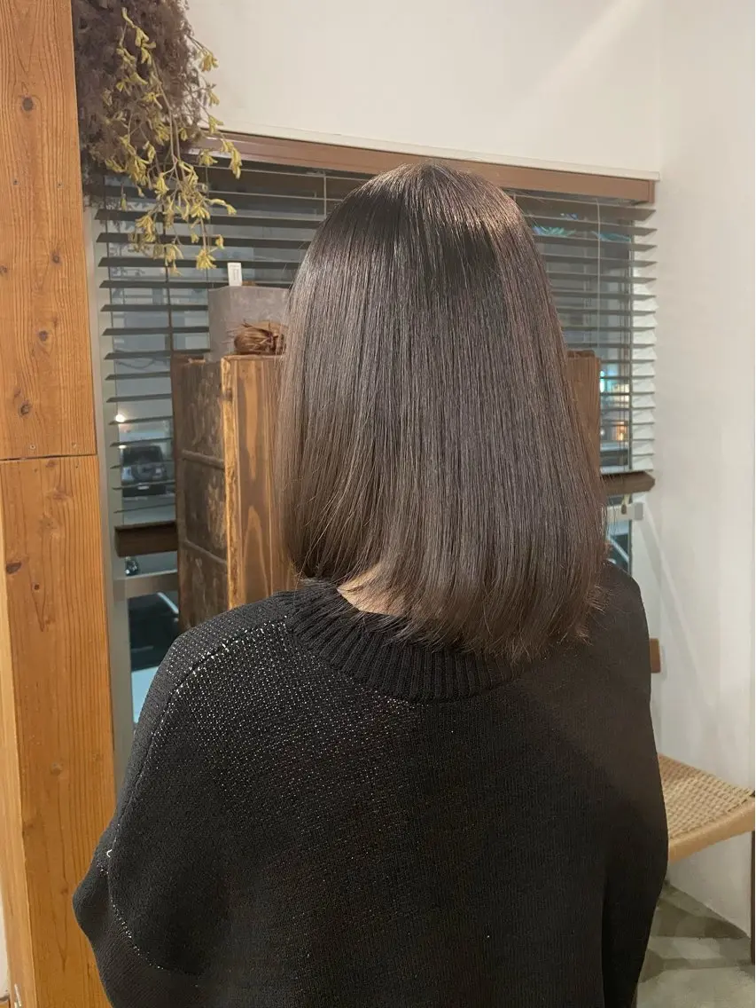 セミロング カット強化中🤎 原亜希子のヘアスタイル