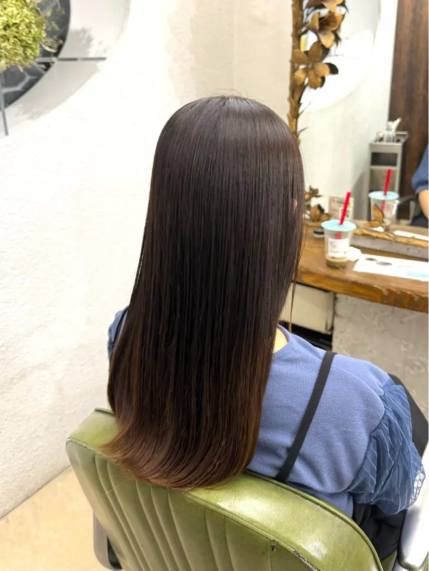 セミロング パーマ 縮毛矯正 ヘアアレンジ 表参道 💠Ayano💠のヘアスタイル