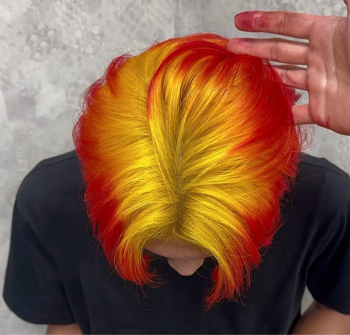 カラー メンズ 佐々木 哲太のヘアスタイル