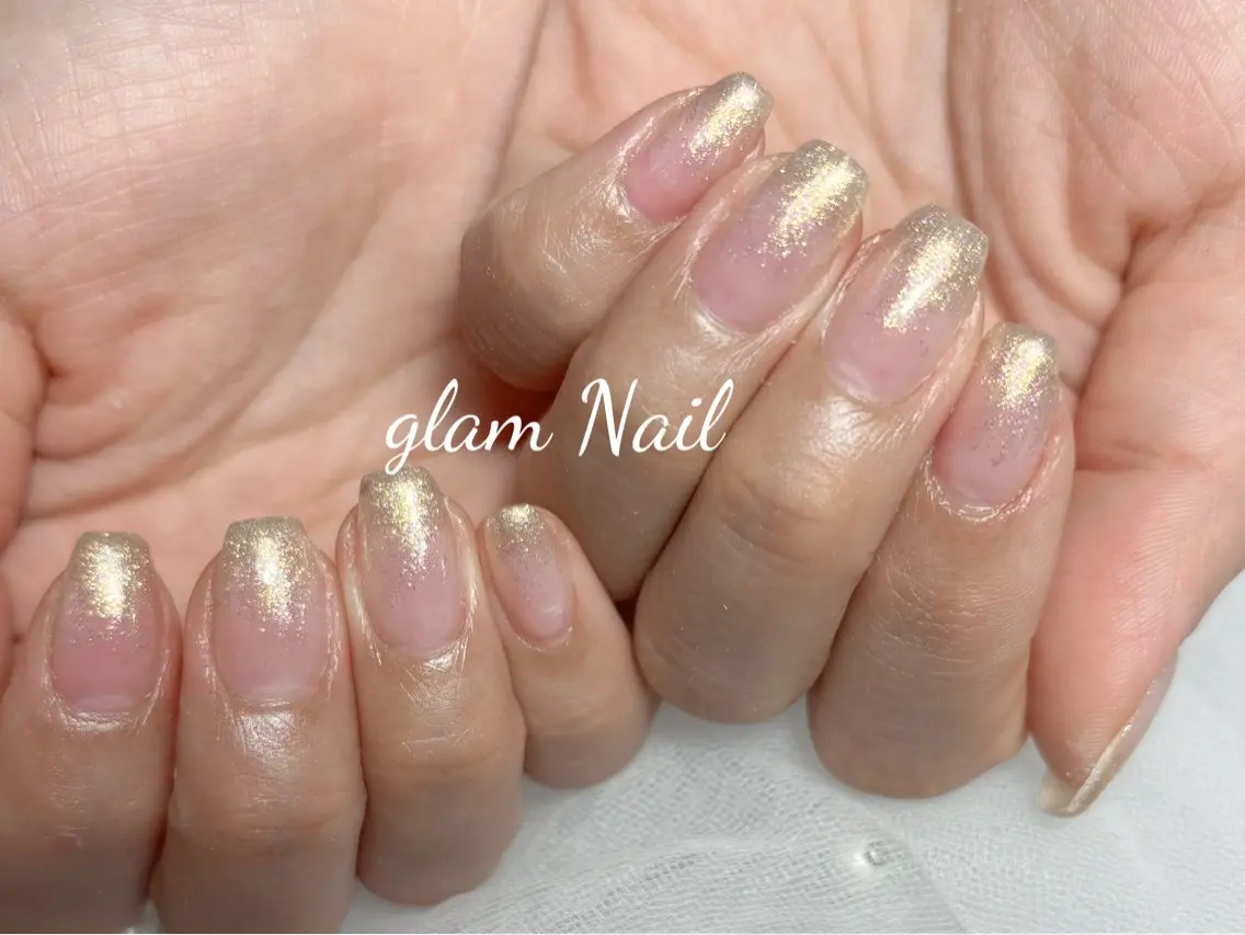 ネイル エツメ💅 長さ出し🎀デザインのネイルデザイン