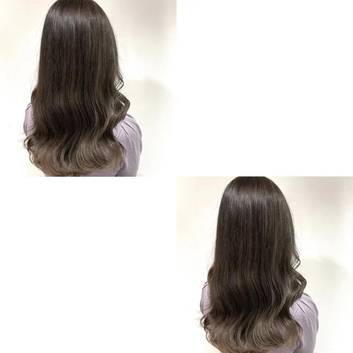 セミロング ヘアカラー トリートメント 青沼夏未/オリーブ/ 寒色カラーのヘアスタイル