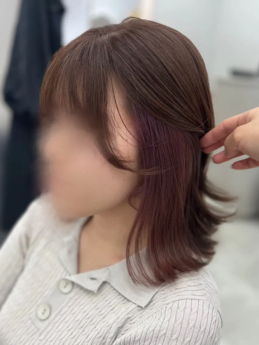 ミディアム 🤍透明感カラー︎ 🤍YUURI🤍のヘアスタイル